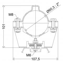 Schuch 902450004 163 RO 2 A P Rohrschelle