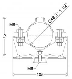 Schuch 902450005 164 RO 112 A P Rohrschelle