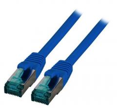 EFB MK6001.0,5BL CAT.6A PATCHKABEL S/ Patchkabel Cat.6A S/FTP LSZH blau 0,5m