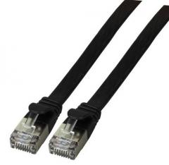 EFB K5545SW.1,5 Flachpatchkabel RJ45 Cat.6A PVC 1,5m sw