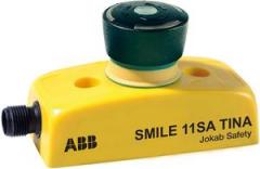 ABB Stotz-Kontakt Smile 11 SA Tina , SMILE 11 SA TINA Maschinen-Halt-Taster 1 x 5-poliger Stiftstecker M12 , 2TLA030050R0500